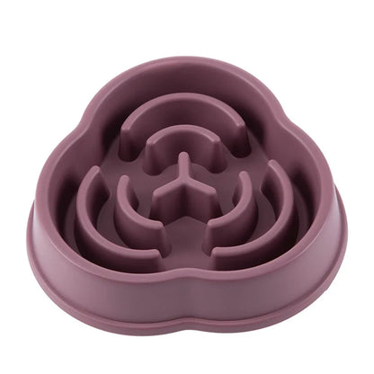 Pet Cat and Dog Slow Food Bowl, Anti-choking , Non-slip, Multiple Colors and Shapes