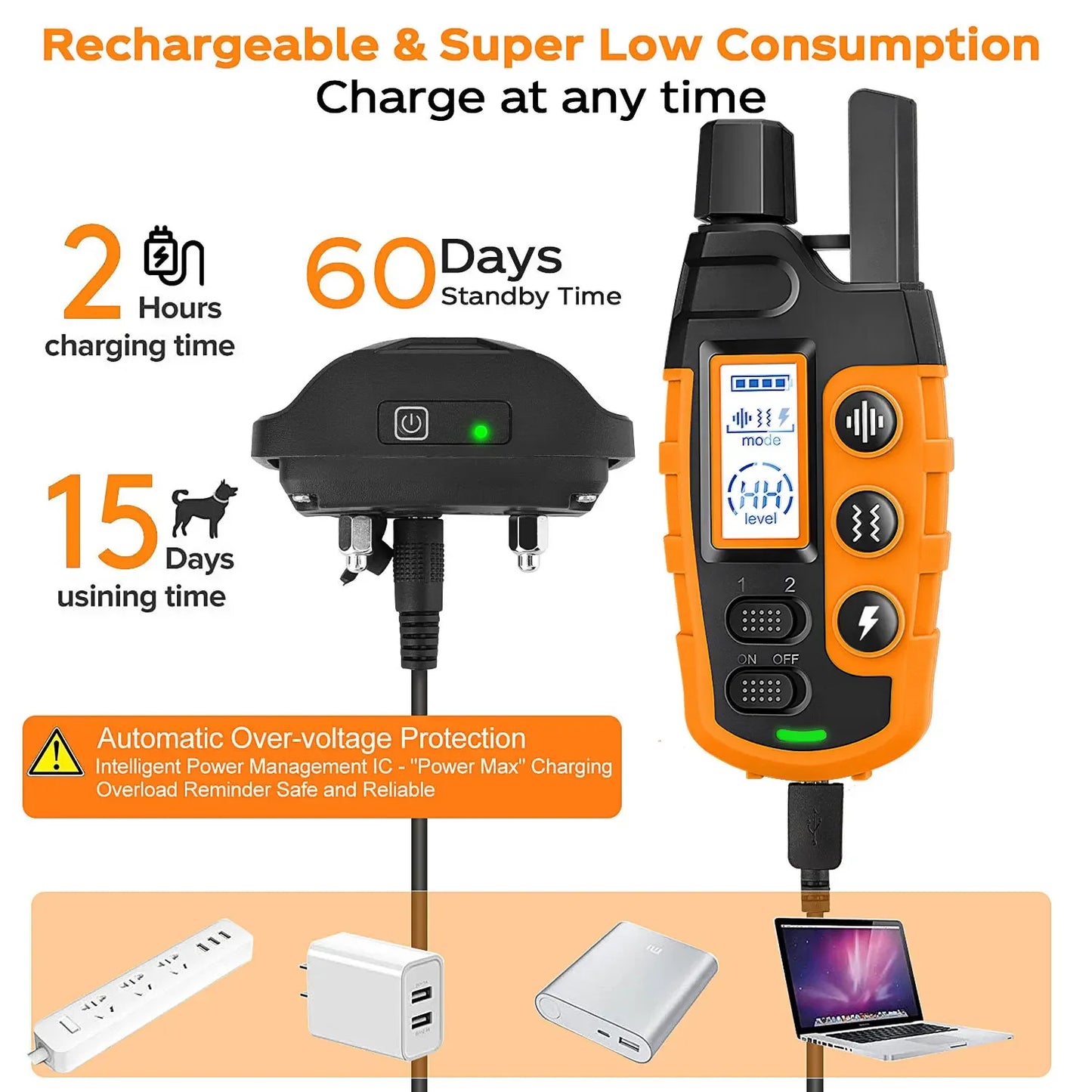 3300Ft Electric Dog Training Collar Remote Control Waterproof Pet BehaviorFor 5-120lbs Puppy With Shock Vibration 2026