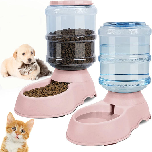 Automatic Water Dispenser Large Capacity, Pet Feeder Small Dog or CatFood Bowl