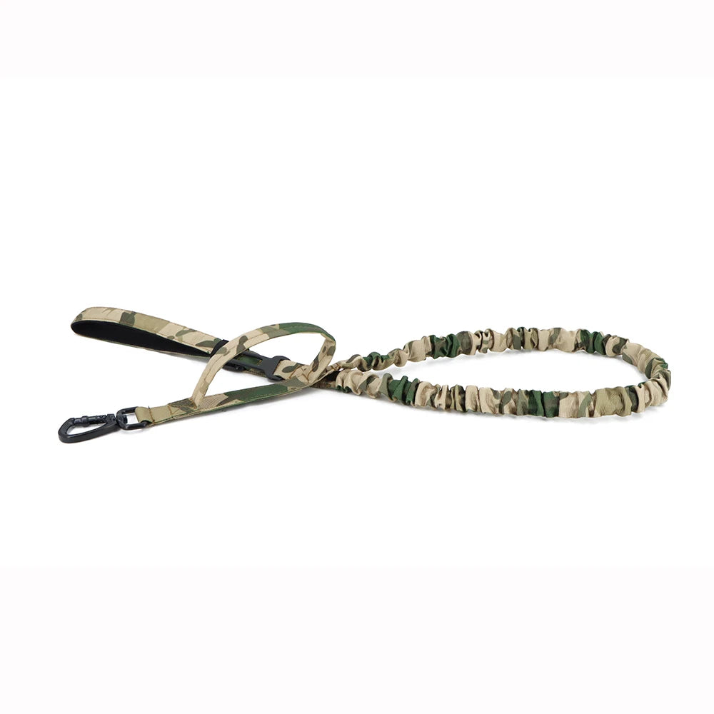 Military Dog Leashes ,Adjustable Leash Quick Release Elastic Rope With 2 Control Handle For Medium and Small Dogs Accessories