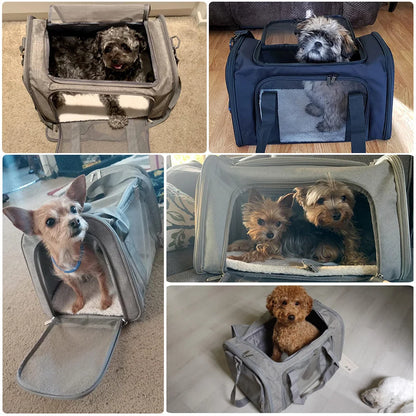 Dog Carrier Bag ,Soft Side Backpack, Pet Carriers Dog Travel Bags Airline Approved ,Transport For Small Dogs and Cats