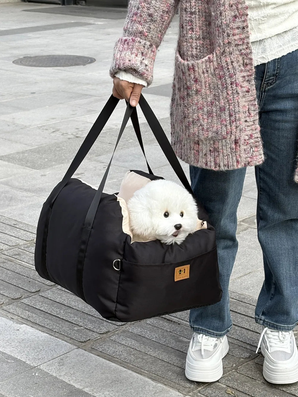Dog Car Seat with Safety Belt, Four Season Universal Pet Nest Cushion, Washable Dogs, Cats, Sofa Bedding Travel Mattress
