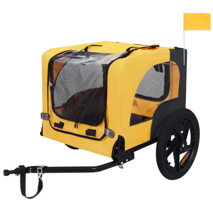 Foldable Pet Bike Trailer, Dog Bicycle Cart with Quick Release Wheels, Non-Slip Floor and, Safety Leash for Small or Medium Pets