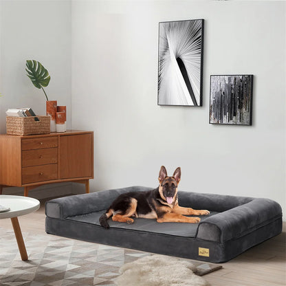 XXXL Large Calming Dog Bed Orthopedic Memory Foam , Waterproof Removable Cover Plush Mat for Small Medium Large Dogs