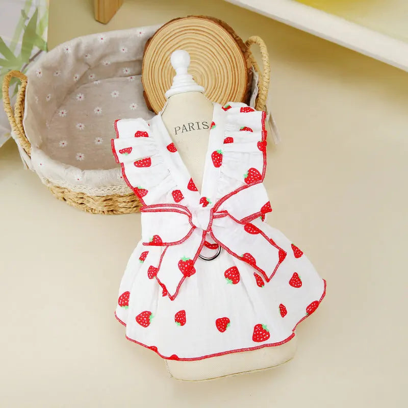 Cute Dog Princess Summer Dress, Poodle, Chihuahua Dog Clothes