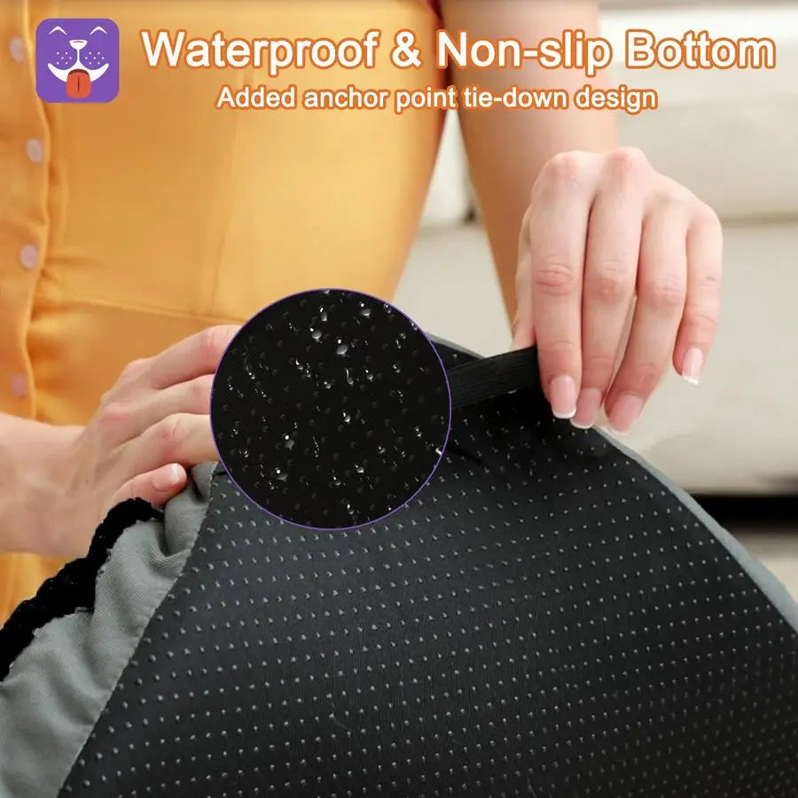 XL Dog Beds, Large Pet Bed for Crate, Washable Plush Dog Mat for Cages, NonSlip Crate Pad for Outdoor or Indoor Car Use