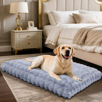 Ultra Plush Dog Bed ,Large Dog Crate Puppy Mattress, Washable Mat
