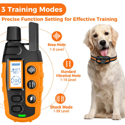 3300Ft Electric Dog Training Collar Remote Control Waterproof Pet BehaviorFor 5-120lbs Puppy With Shock Vibration 2026