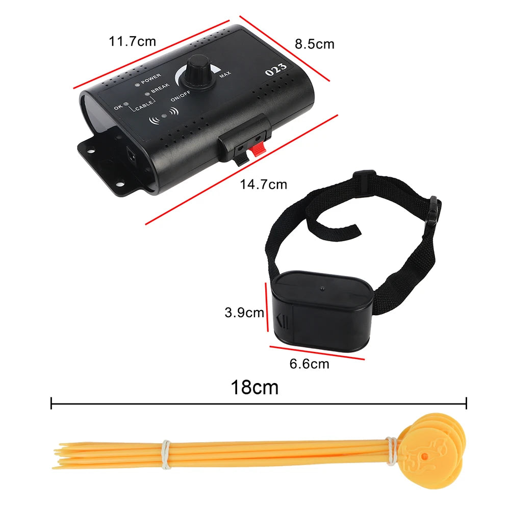 Electric Dog Fence Electronic Pet Fence System Containment, Sound Shocked Collar , Dog Training Collar Waterproof