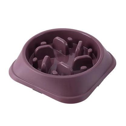 Pet Cat and Dog Slow Food Bowl, Anti-choking , Non-slip, Multiple Colors and Shapes