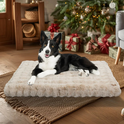 Ultra Plush Dog Bed ,Large Dog Crate Puppy Mattress, Washable Mat
