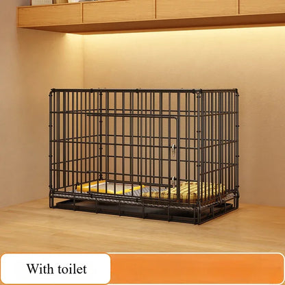 Dog Cage Small Indoor Folding with Toilet Teddy Bigbear, Medium Dog ,Corgi Border, Pet Kennel , House Kennel ,Pets House, Pet Fence