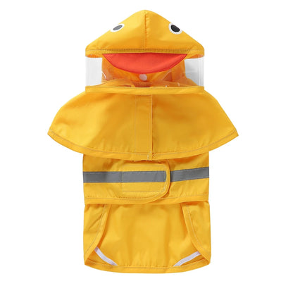 Fashionable Reflective Pet Dog Raincoat ,Hooded ,Waterproof Jacket for Big Dogs