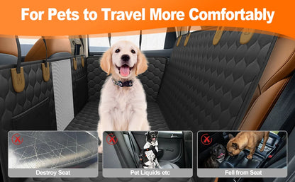 Waterproof Pet Travel Accessories Foldable Dog Car Seat , Car Pet Seat Safety Hammock, Trunk Mat, Car Rear Back Seat Protector