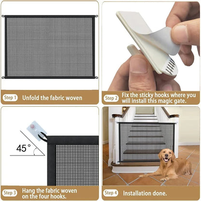Pet Dog Barrier Fences With 4Pcs Hook, Pet Isolated Network,