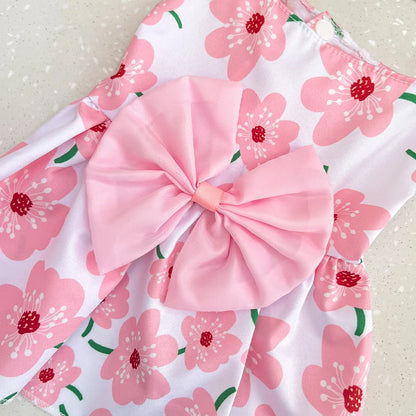 Dog Princess Dress,  Cute Printed Bow Lace,  Dog Dresses for Small, Medium, Puppies... Poodle , Chihuahua