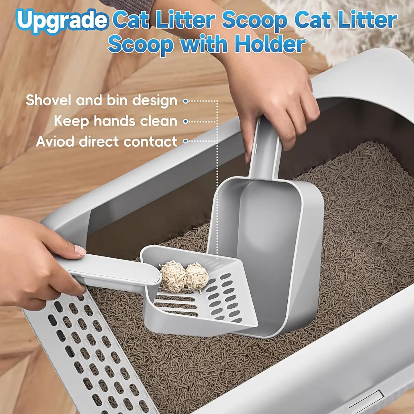 2-Pack Stainless Steel Cat Litter Box with Lid, XL Size for Large Cats, Enclosed Design to Prevent Scatter
