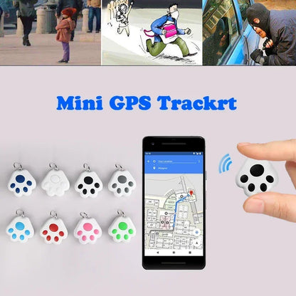 Dog Paw Mini GPS Tracker Cats, Dogs, Children, Elderly, Anti Lost Device, Intelligent Tracking Locator.