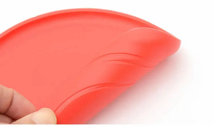 Soft Silicone Flying Saucer, Dog Chew Toy, Training Frisbee, Bite-Resistant