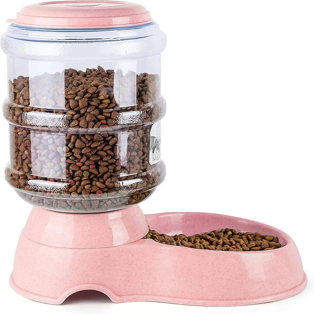 Automatic Water Dispenser Large Capacity, Pet Feeder Small Dog or CatFood Bowl