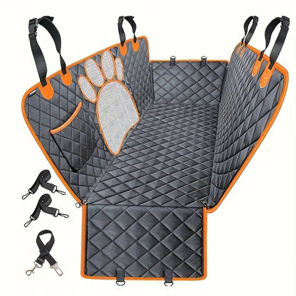 Dog Seat Cover,  Hammock, Heavy Duty, Scratch Resistant, Anti Slip, Durable Rear Seat Cover for Cars