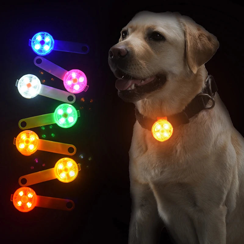LED Pet Dog and Cat Collar Pendant for Night Safety ,Waterproof ,Flashing Harness With Light