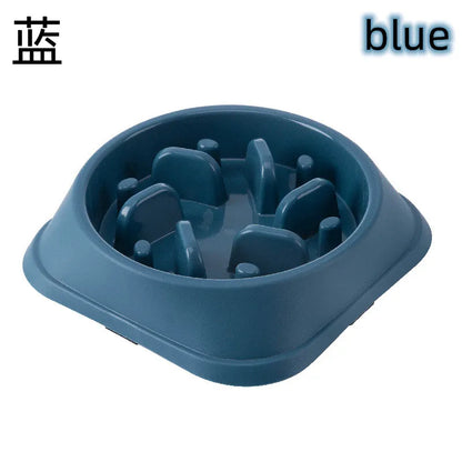 Pet Cat and Dog Slow Food Bowl, Anti-choking , Non-slip, Multiple Colors and Shapes