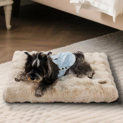 Ultra Plush Dog Bed ,Large Dog Crate Puppy Mattress, Washable Mat