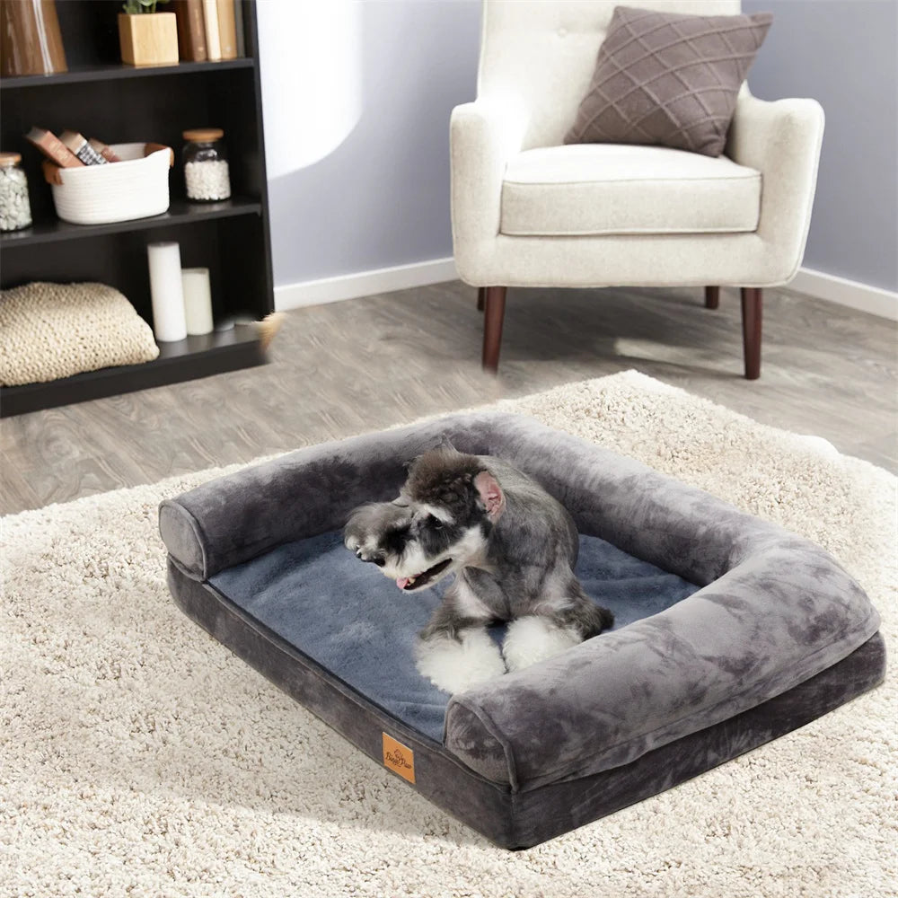 XXXL Large Calming Dog Bed Orthopedic Memory Foam , Waterproof Removable Cover Plush Mat for Small Medium Large Dogs